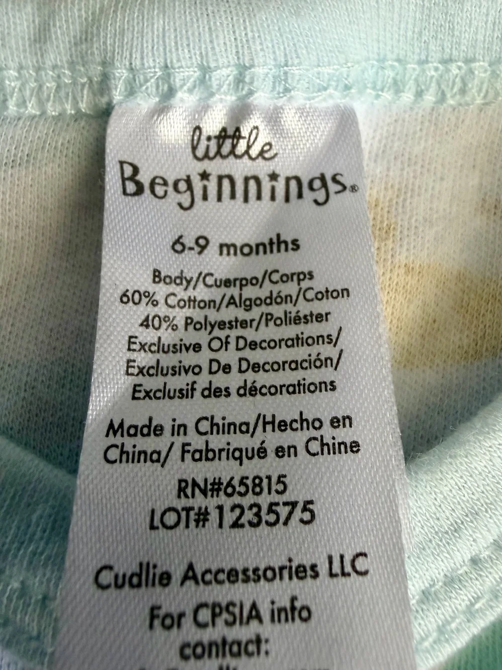 3-Piece Baby Footed Pajamas